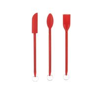Retractable Spatula Set - Mini Silicone Husk Scraper 3pcs Oil Brush and Spoon | Compact Makeup Spatulas for Bottles Cosmetics Kitchen Tools for Kitchen