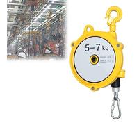 Retractable Spring Balancer with 1.5m Wire Rope and Hook - Ideal for Assembly Line/Workshop/Automotive Equipment(5-7kg)