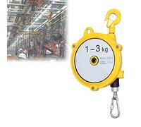 Retractable Spring Balancer with 1.5m Wire Rope and Hook - Ideal for Assembly Line/Workshop/Automotive Equipment(1-3kg)