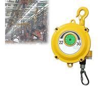 Retractable Spring Balancer with 1.5m Wire Rope and Hook - Tool Suspension Support for Assembly Line/Workshop, 1pcs(22-30kg)