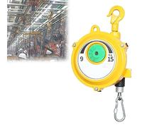 Retractable Spring Balancer with 1.5m Wire Rope and Hook - Tool Suspension Support for Assembly Line/Workshop, 1pcs(9-15kg)