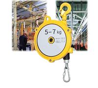 Retractable Spring Balancer with Wire Rope and Hook - Multifunctional Tool Balancer for Workshop, Assembly Line(5-7kg)