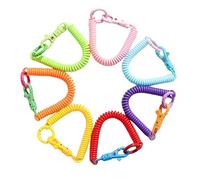 Retractable Spring | Cord Lead Coil Spring | Wrist | Retractable Anti-Lost Keychain for Cell Phone Key Chain (7 Color)