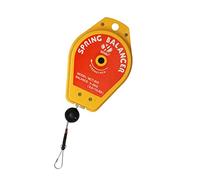 Retractable Spring Steel Wire Rope Measuring Tool Holder Hanging Self-Locking Tower-Type Lifting Hook Cable Holder Clips Cord Organizers for Desk Replacement Anti
