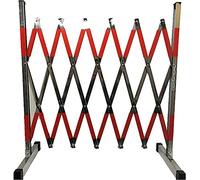 Retractable Stainless Steel Barricade - 2.5m Expandable Metal Fence, Portable Adjustable Gate for Events, Garage & Traffic Control, Foldable Security Barrier for Crowd Ma