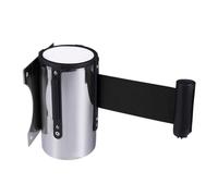 Retractable Stainless Steel Barrier - Wall-Mounted Crowd Control Strap for Effective Queue Management, Visitor Guidance in Airports, Events, and Markets