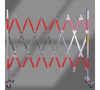 Retractable Stainless Steel BER - Expandable 1.2x2m Safe Fence for Construct Sites, Traffic Control & Site s, Foldable BER