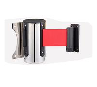 Retractable Stainless Steel Queue Barrier Belt Wall Mounted Crowd Control 2M Rope System