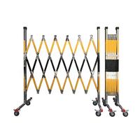 Retractable Stainless Steel Traffic Barrier - Expandable Mobile Fence with Wheels for Industrial Security, Crowd Control, Event Management & Outdoor Use