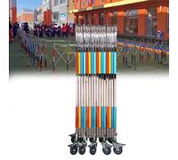 Retractable Stainless Steel Traffic Barrier - Expandable Safety Gate for Nurseries, Schools, Construction Sites - Portable Crowd Control Stanchions