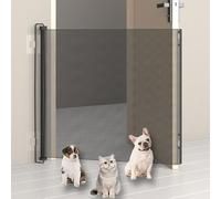 Retractable Stair Gate, For Dogs Baby, 150×80cm, Stair Door Partition Childproof Net, No Drill Baby Gate, Cat Baffle, For Deck Kitchen Porch Fireplace Pool Area