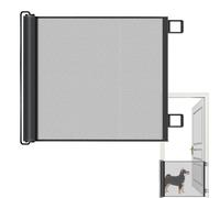 Retractable Stair Gate - Metal And Mesh, Automatic Door Design D Security D Mesh 51.18 X 30.71 Inch | Kids And Pet Gates Easy Installation Without Drills, Barrier R