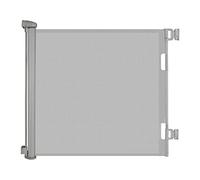 Retractable Stair Gate, Upgraded Stair Gates for Dogs Baby 140cm Safety Gate Dog Gate One Hand Operation Stair Gate for Baby Indoor Outdoor (Grey, 140CM)