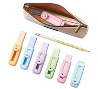 Retractable Stick Erasers, 6 Pieces Sliding Rubber for Drawing, Colourful School Items for Art School Sketches Study | Office and Work Environment
