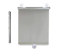 Retractable Suction Cup Roller Blinds No Drill Blackout Shades for Privacy UV Protection for Doors & Windows Easy Install & Adjustable Light Control