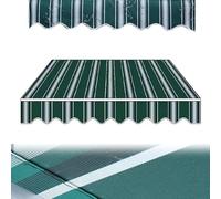 Retractable Sun e ning Replacement Fabric, UV Protect Canopy for Patio, Stripe Pattern, Fits 200-500cm (3.12x10ft/3.6x)