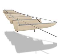 Retractable Sun e Sail 2020 Upgrade Sliding Roller Blind with Mounting Kit for Pera Canopy Anti-UV Protect 55 0.6x2m