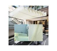 Retractable Sun Shade Sail Outdoor UV Protection Canopy Awning Garden Deck Polyester Curtain Waterproof 56 (Color: White Size: 1.8m)