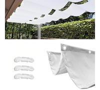 Retractable Sun Shade Sail, Waterproof Rectangle Shade Cover for Outdoor Garden, Patio Awning Canopy, UV Protection Sun Screen for Decks and Patios