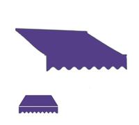 Retractable Sunshade Fabric Replacement for Patio Awning Manual Outdoor Canopy for Restaurant & Balcony 4x 4x2.5m 3.5x2.5m Purple 13x11.5ft/400x350cm