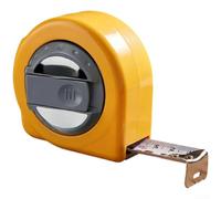 Retractable Tape Measure 15M Dual Scale Metric for Imperial Hand Crank Mechanism Rust for Proof Hook for Building Site Metalwork