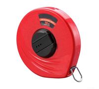 Retractable Tape Measure 30m Flexible Fiberglass Body Tape Measure with Smooth Retraction for Sewing(Red 10)