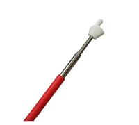 Retractable Teacher Pointer Finger Design Stainless Steel Telescopic Teaching Pointer Stick School Supplies Finger(Red A)