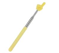 Retractable Teacher Pointer for Classroom Kids Reading,Reading Finger Stick Whip Command Stick Click To Read Teaching Aids Teachers Classroom Tool Pointer (Yellow)