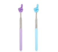 Retractable Teacher Pointer Stick, 2 Pcs Telescopic Finger Pointer Flexible Extendable Hand Pointer for Classroom Whiteboard & Presentations