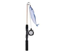 Retractable Teaser Wand Toy Toys Interactive Fishing Rod For Indoor Toys Cha Cats to Refills Cats For Indoor