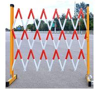Retractable Telescopic Fences - Outdoor Crowd Control Barriers, Temporary Parking Safety Guardrails for Public Protection & Traffic Management, Scissor Design for Easy Setup