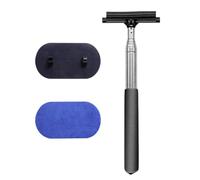 Retractable Telescopic Mirror Wiper - Dust Kit Window Washing, 20 Foot Telescoping Extension Pole, Flexible Wiper Cleaning Tool Mirrors, Streak Free Water Removal Cleaning Tool For Car Window