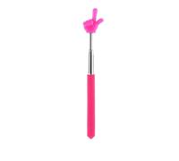 Retractable Telescopic Teaching Pointer - Extendable Stainless Steel Classroom Pointer Stick, Finger-Tip Mini Handheld Pointer for Teachers, Presentations & Lectures (21-68 cm)（Rose）