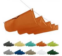 Retractable Tenda Parasole 2.5x9.5m, Adjuble Wave e Sail, Waterproof with Grommets & Fixing Rope, Perfect for Patios, Courards, Verandas, and Gazebos -
