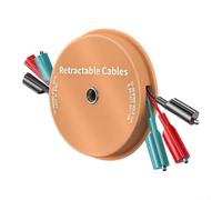 Retractable Test Leads, 18 AWG Electrical Test Cables With Clips