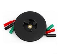 Retractable Test Wire Reel for Multimeter| 3M/6M Extension Cable with Clips| Plastic Car Repair Detection Lead| Compact Portable Meter Accessory(300cm)