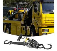 Retractable Tie Down Straps - Heavy Duty Ratchet Self-Retractable Tie Down Straps,Load Binding Automotive Tools for Cargo Trailer Kayak ATVs UTVs Motorcycles