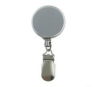 Retractable Towel Hook with Stick-on Backing and Manual Rebound Action for Towel Control in Wet Areas