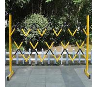 Retractable Traffic Barricade,Traffic Fence, Expandable Metal Barricade Portable Quickly Block Scissor Gate Retractable Traffic Barricade for Driveway Traffic (Color : Black, Size : 1.2x3.5