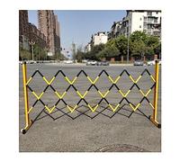 Retractable Traffic Barrier - 119cm Mobile Expandable Red & Black Folding Parking Gate Portable Scissor Design Ideal for Construction Sites - 47x79 Inches
