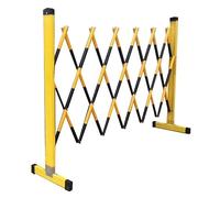 Retractable Traffic Barrier, Expandable Mobile Barricade for Garage & Driveway, Adjustable Scissor Gate for Industrial Use, Easy to Use & Install, Heavy-Duty Safety Solution