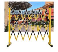 Retractable Traffic Barrier - Expandable Security Gate & Mobile Parking Barricade, Folding Portable Scissor Fence for High Driveway Protection & Safe Crowd Control