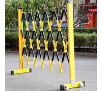 Retractable Traffic Barrier with Wheels Expandable Barricade for Metro Bus Station Airport - Portable Safety Solution for Crowd Control