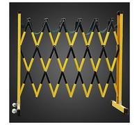 Retractable Traffic Barrier with Wheels - Expandable Safety Fence for Crowd Control at Events, Schools, Gas Stations & Roads