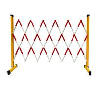 Retractable Traffic Bcade Expandable le Ber with Wheels Folding Door Traffic Fence 1.2x5m Red & White Industrial Safe Ber for Events & Construct