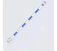 Retractable Traffic Cone Bar Portable Barricade Pole 5-Pack Blue & White Connecting Poles for Safety Crowd Control and Event Management