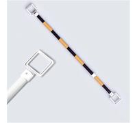 Retractable Traffic Cone Bar Reflective, Yellow Black Traffic Cone Barrier Extension Poles, High Visibility Plastic Safety Barrier Pole, Lightweight(6 pcs)