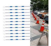 Retractable Traffic Cone Barrier Bars - 12 Pack Multicolor Expandable 3.94-6.56 ft for Traffic Control Road Safety Crowd Management & Event Planning