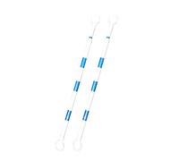 Retractable Traffic Cone Barrier, Orange and White, 20 Pieces - Portable Safety Cone Sticks for Road Control, Traffic Management, Outdoor Events, Style 2