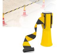 Retractable Traffic Cone Barrier Topper Tape - High Visibility Emergency Warning Belt for Crowd Control - 1pc(Yellow,2m 6.6FT)